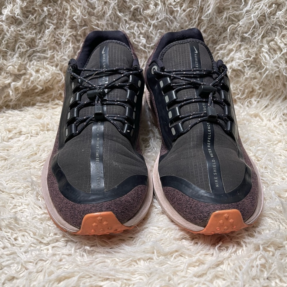 Nike women’s Shield Sneakers - Plum and Black - Picture 2 of 6